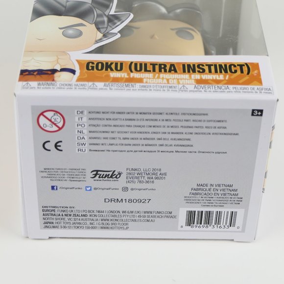 Funko Pop! GOKU (Ultra Instinct) #386 DragonBallZ Vinyl Figure - Picture 4 of 4